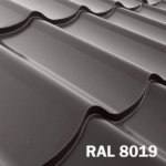 Металлочерепица RAL 8019