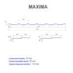 Металлочерепица MAXIMA размеры