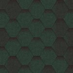 Битумная черепица AQUAIZOL Мозаика Зелёный Микс